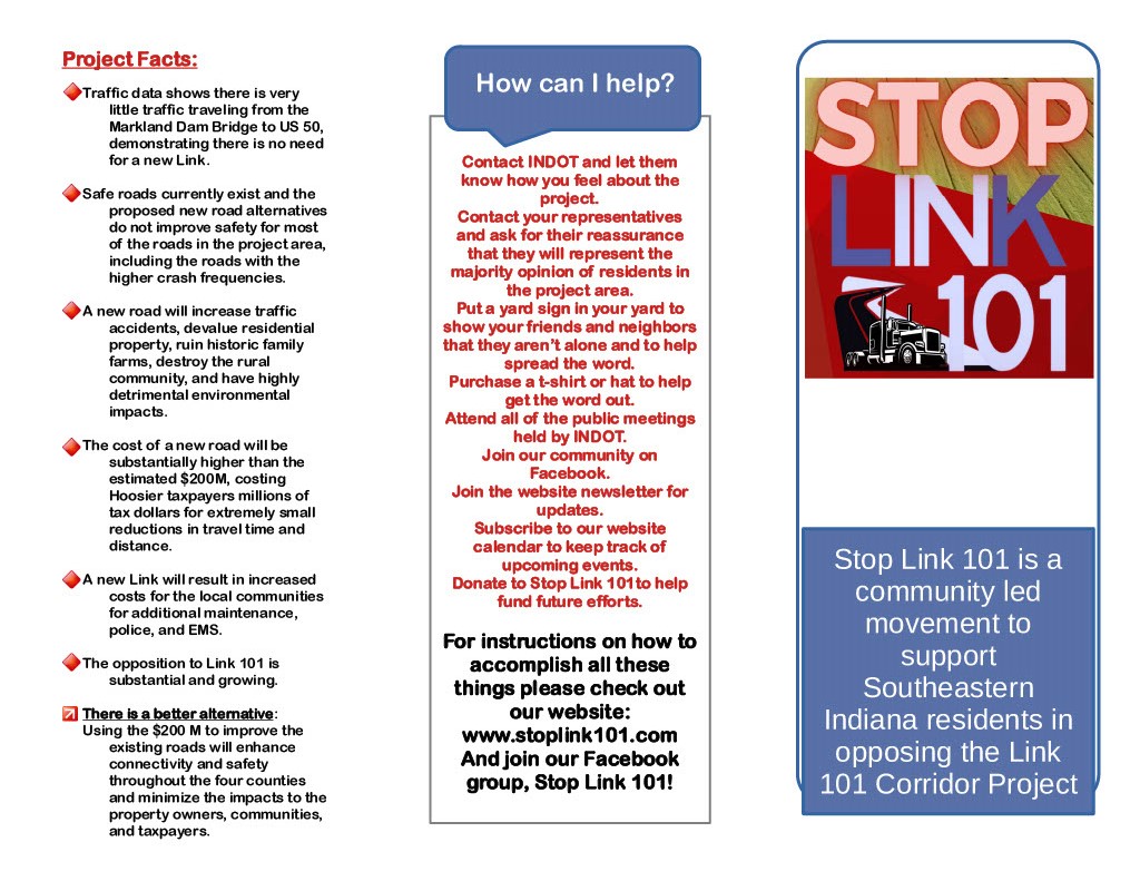 Stop Link 101 Pamphlet